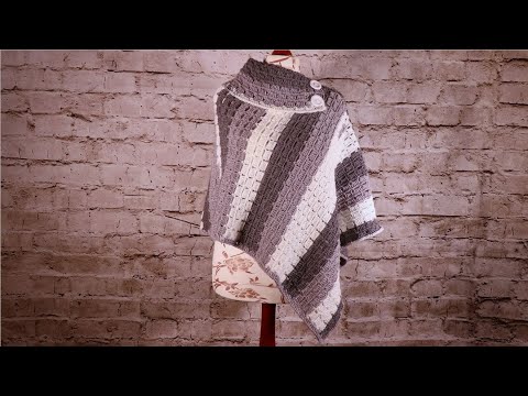 Poncho Gletscherspalten häkeln