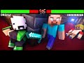 Dream Vs Herobrine Fight Healthbars Animation Krefix
