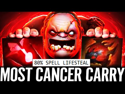 🔥 Bloodstone + Heart PUDGE Most Cancer Carry — 80% Spell Lifesteal Strongest META Butcher Dota 2 Pro