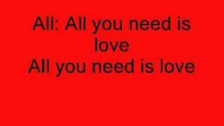 One Direction - All You Need Is Love with Lyrics