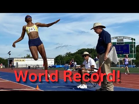 Long Jump WORLD RECORD! || W55-59 Over 18 Feet! @ 2023 USATF MASTERS Indoor National Championships!
