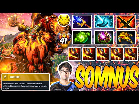 Somnus [Earthshaker] Full Of Throw In 1 Game - Dota 2 Pro Gameplay