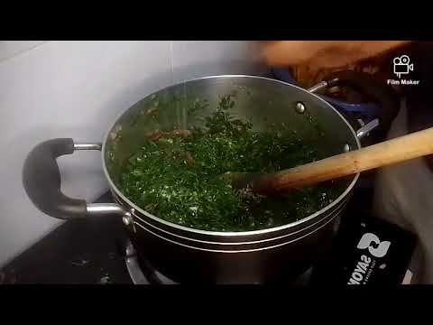 Simple sukuma wiki and scrambled eggs+ugali