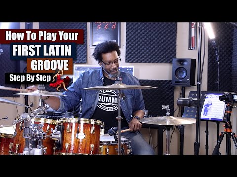 Play Your First Latin Groove 💃🏻  - Step By Step! (Practice Aid Video)