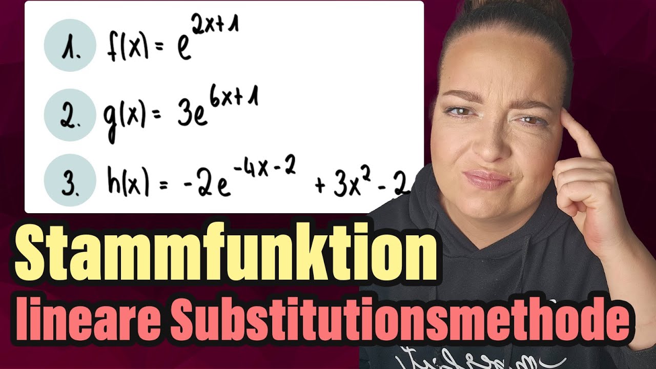 Stammfunktion lineare Substitution | Verkettung mit e Funktion