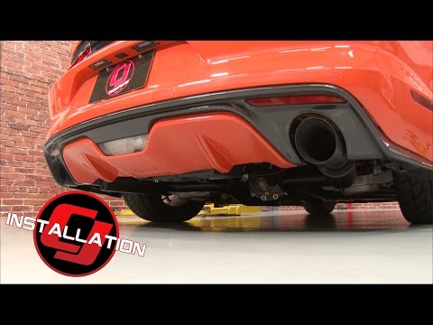 2015-2023 Mustang Fastback EcoBoost MBRP Cat-Back Exhaust System Race 3" Black Series Installation