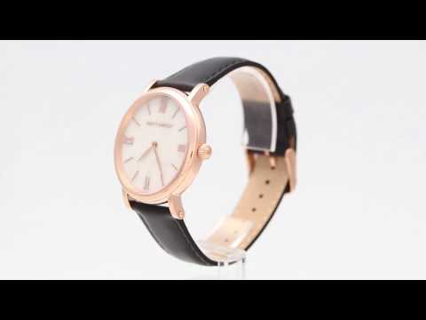 Abbott & Mosley Rose Carrara Black 40mm AM213 - Watchia.com