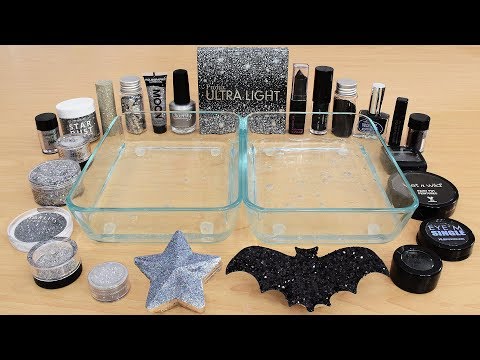 Holo vs Black - Mixing Makeup Eyeshadow Into Slime Special Series 223 Satisfying Slime Video