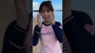 【与田祐希】海ではしゃぐも際立つボディーライン #乃木坂46 #与田祐希 #美女