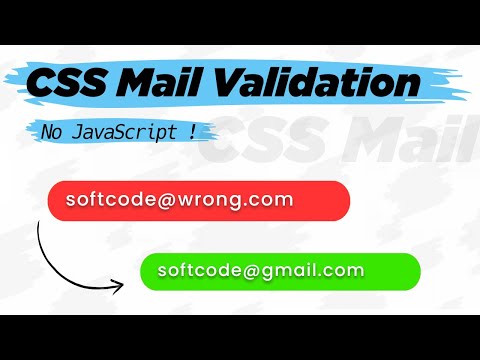Email Validation Checking Using Only Css Check Valid Mail Without Javascript