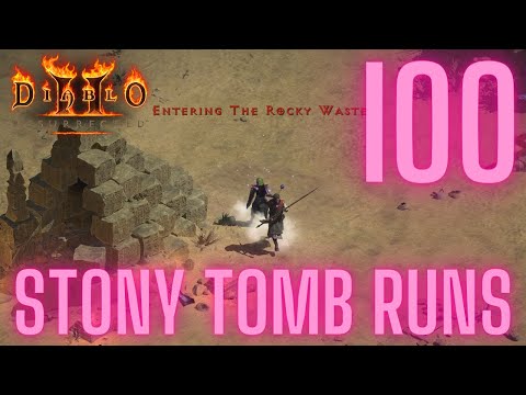 100 STONY TOMB RUNS WITH BLIZZARD SORCERESS - LOOT HIGHLIGHTS   DIABLO 2 RESURRECTED 2022 LADDER S1