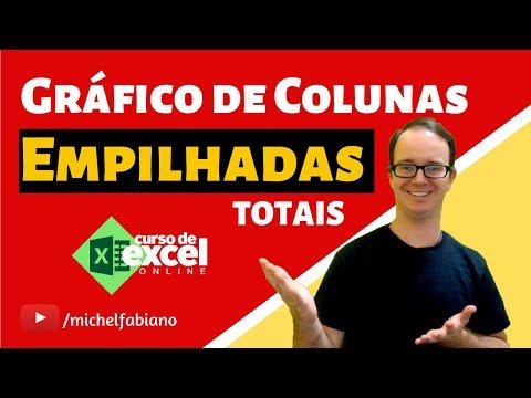 Como fazer Gráfico de colunas empilhadas com totais no Excel?