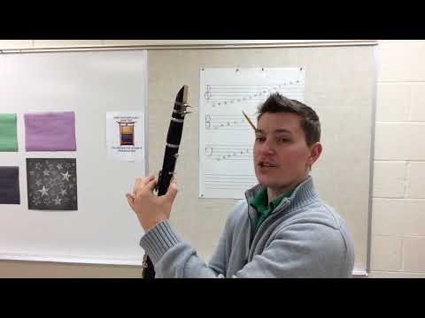 Beginner clarinet, C scale