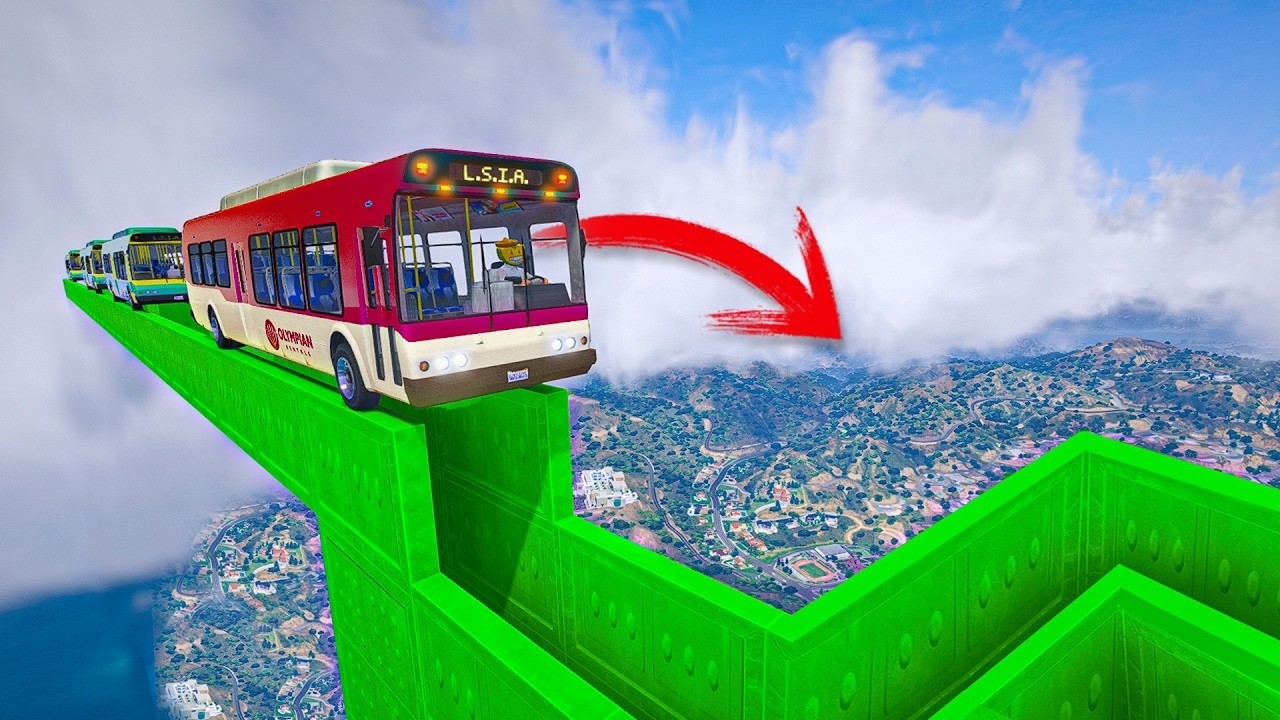 LA MEJOR CARRERA DE AUTOBUSES DE GTA 5 ONLINE