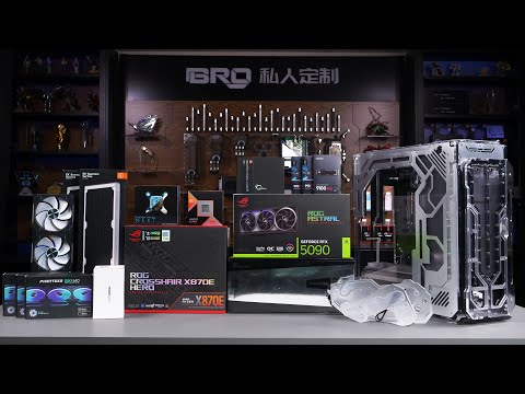 「BRO」4K Water Cooled PC Build Singularity Spectre 4 Aevum Silver With AMD 9950x3d  .#pcbuild