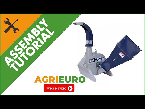 BullMach ZEUS 100 PTO Tractor Garden Shredder - Wood Chipper - Assembly tutorial