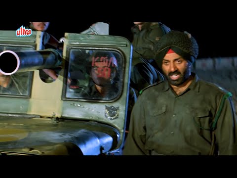 आने दो सालो को नज़दीक - Sunny Deol Action Scene - Border