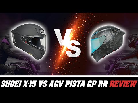 Shoei X-15 vs AGV Pista GP RR Helmet Review at SpeedAddicts.com