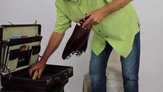 preview picture of video 'Strobel Guitars | Fit your Travel Guitar in a Briefcase | Travel Hacks'