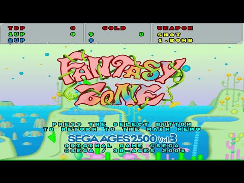 Fantasy Zone Sega Ages 2500 Vol.3 Gameplay PS2 PCSX2 4K