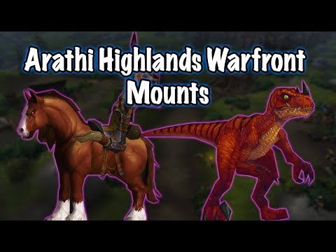 Jessiehealz - All Arathi Highlands Warfront Rare Mounts