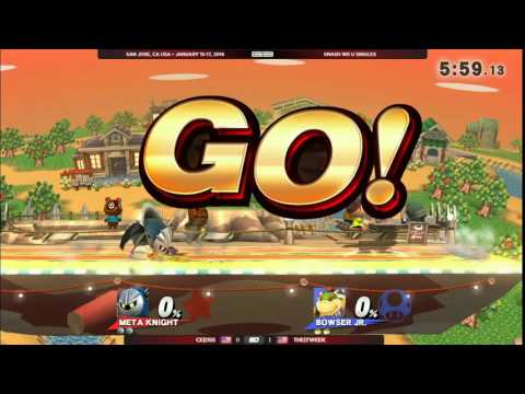 GENESIS 3 - CE DSS (Meta Knight) vs THE|Tweek  (Bowser Jr.) - Singles WR1