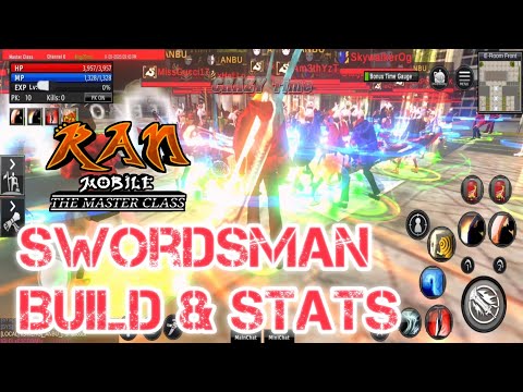 My Swordsman Build and Stats | Ran Mobile: The Master Class v1.8.58 Tougher Tank Build