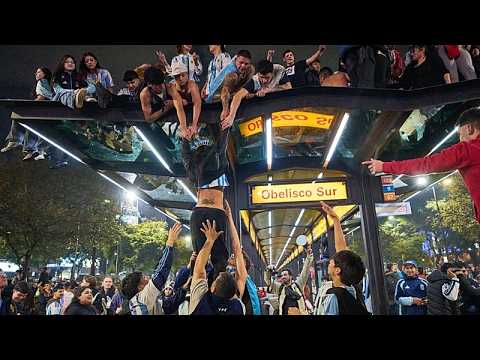 Video Thumbnail: Argentina erupts after late win over England to reach World Cup final