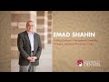 Emad Shahin Interview