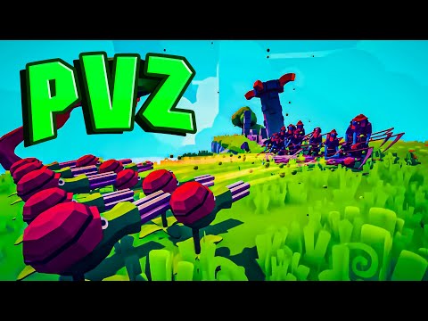 12 PEA SHOOTER VS EVERY FACTION - Totally Accurate Battle Simulator TABS | PVZ in TABS