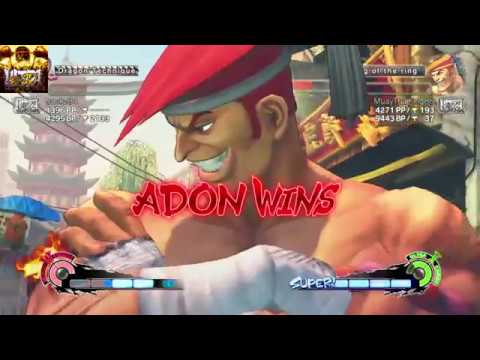 AMERICA REPLAYS: RYU VS ADON (MUAYTHAIKING88) RANKED MATCH USF4