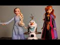 Disney FROZEN Toys Unboxing Frozen Toys Sliding Olaf Elsa And Anna Toy Olaf Toy