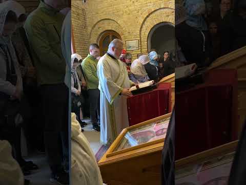 Protodjakon Vladimir Rumenic - citanje Jevandjelja, Marta i Marija