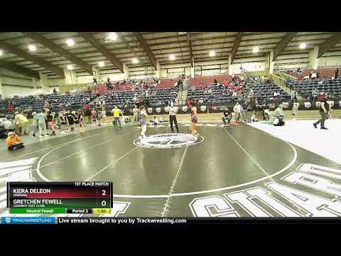 127 Lbs 1st Place Match - Kiera Deleon, Oregon Vs Gretchen Fewell, Cowboy Mat Club 3c88