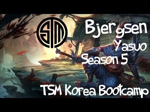 TSM Bjergsen (Korea Bootcamp) - Yasuo 야스오 Mid Lane - 17/5/9 - Korea KR Solo Queue