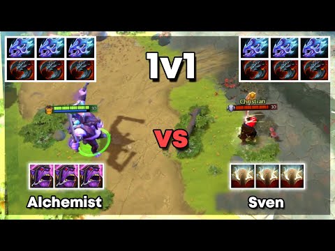 Alchemist vs Sven - Dota 2 1v1 Who Wins?