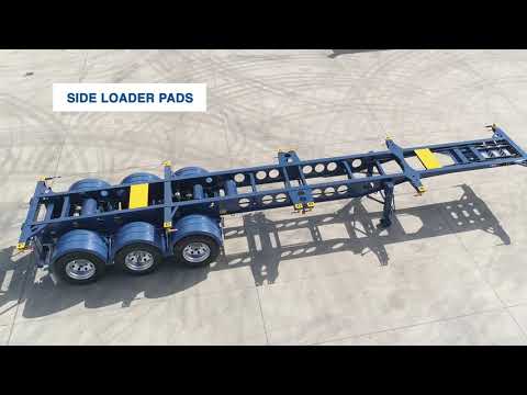 CIMC AU10 40' 3 Way Light-Weight Skeletal Semi-Trailer