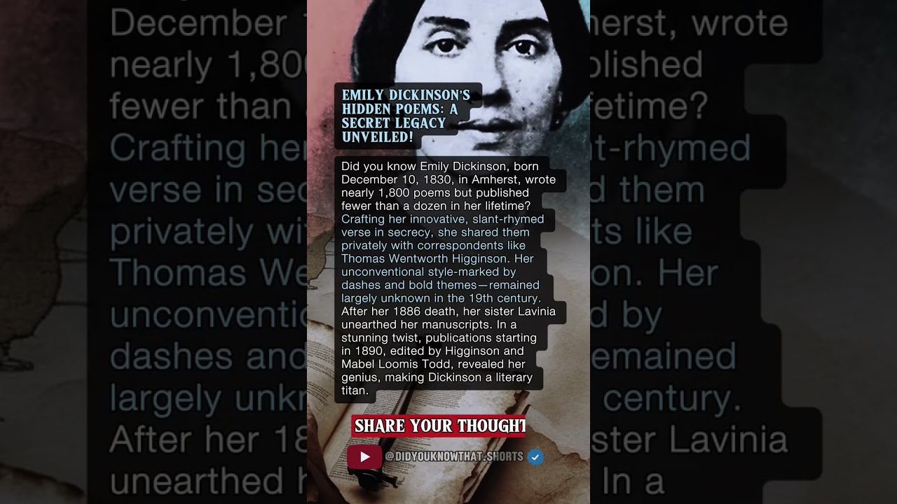 EMILY DICKINSON’S HIDDEN POEMS: A SECRET LEGACY UNVEILED!