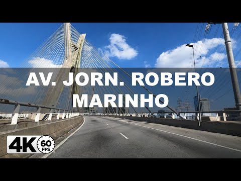 [4K60fps] Dirigindo Av Jornalista Roberto Marinho São Paulo Brasil -MT4K-