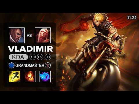 Vladimir Top vs Lucian - EUW Grandmaster - PreSeason 12 Patch 11.24
