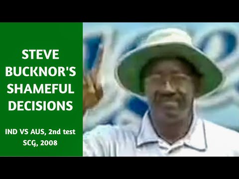 Steve Bucknor cheating against India - all incorrect decisions in the 2nd SCG Test 2008