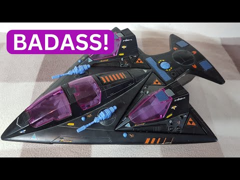 Is this EPIC or what? 1986 Starcom Shadow Bat vintage toy review