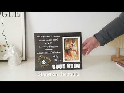 Personalized Memorial Picture Frame for Loss of Pets