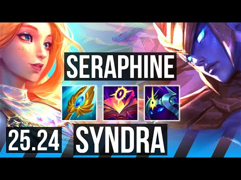 SERAPHINE vs SYNDRA (MID) | Good KDA: 15/1/9, 33K damage | EUW Master | 25.24
