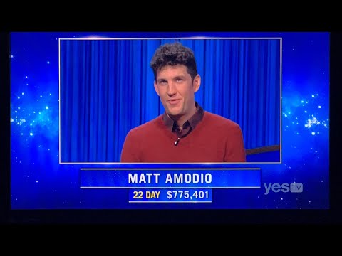 Jeopardy SEASON 38, intro (5th opening) - Matt Amodio DAY 23 (9/17/21)