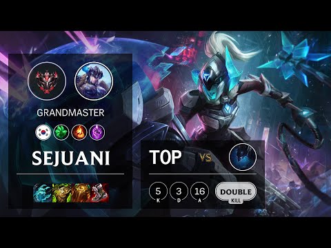 Sejuani Top vs Nocturne - KR Grandmaster Patch 11.13