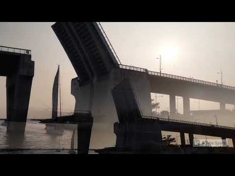 Donggang Dapeng Bay Kaikyo Bridge Show (viagem/mar/pôr do sol/show de ponte)