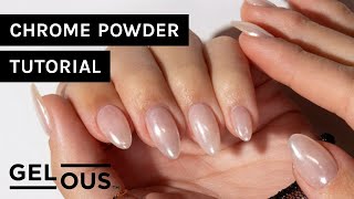 How To Get Hailey Bieber's Glazed Donut Nails | Chrome Powder Tutorial | Gelous Gel Nail Polish