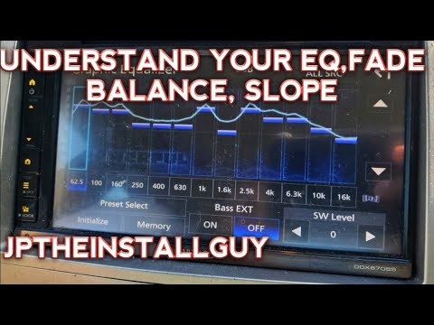 UNDERSTAND YOUR HEADUNITS EQ,FADE and BALANCE, CROSSOVER and SLOPE