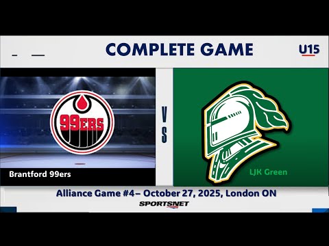 2025.10.27 LJK Green U15 vs Brantford 99ers